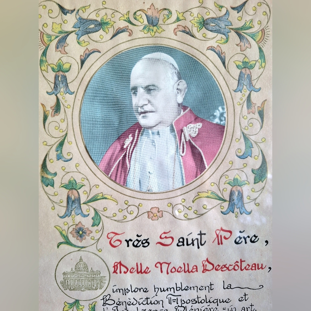 Certificate of indulgence and communion